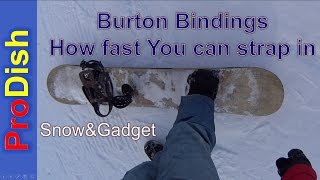 Burton Bindings  how fast You can strap in Burton Genesis 2016 [upl. by Dibri193]