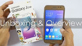 Samsung Galaxy J2 Budget 4G Smartphone Unboxing amp Overview [upl. by Eiramlatsyrc540]