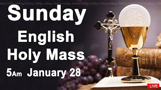 Catholic Mass Today I Daily Holy Mass I Sunday January 28 2024 I English Holy Mass I 500 AM [upl. by O'Mahony]