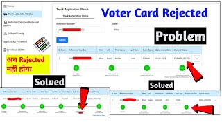 voter id reject hone par kya kare voter card reject ho jaye to kya karen  voter id rejected reason [upl. by Ivanna115]