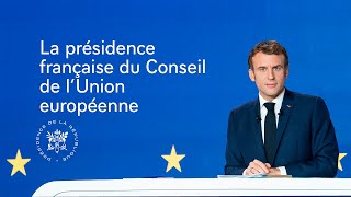 Présentation de la Présidence française du Conseil de lUnion européenne [upl. by Sindee]