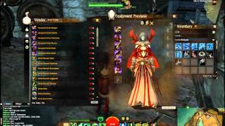 Guild Wars 2 Exotic Armor from Dungeon Vendors [upl. by Budwig]