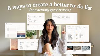 6 ways to create better todo lists in notion 📝✨ with due dates calendars progress bars  more [upl. by Zevahc91]