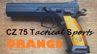 CZ 75 Tactical Sports Orange  Review Shooting amp Unboxing [upl. by Aehsel245]