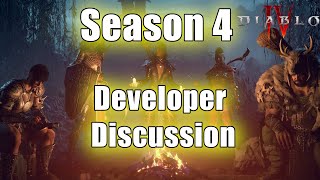 Diablo IV  Dev talk for Season 4 [upl. by Htessil]