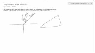 PreCalculus 11  Trigonometry Word Problem [upl. by Lorenzana]