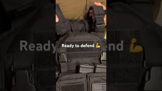 60 Second plate carrier body armor set up defender armor shortsfeed shorts short training [upl. by Columbyne304]