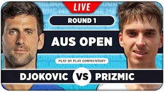 DJOKOVIC vs PRIZMIC • Australian Open 2024 • LIVE Tennis PlaybyPlay Stream [upl. by Aisac]