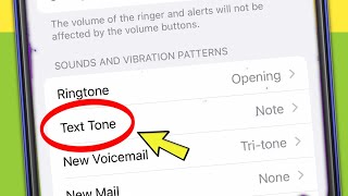 How to Set Message tone Text tone in iPhone ios [upl. by Erreit]