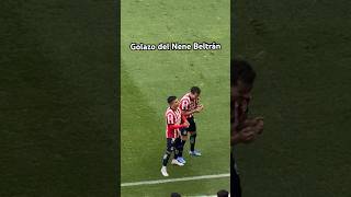 El golazo que anotó el Nene Beltrán con Chivas en el partido contra Juárez gol ligamx futbol gdl [upl. by Donald]