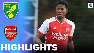 Arsenal vs Norwich City  7 Goals From Martin Obi  Highlights  U18 Premier League 27042024 [upl. by Einaffets]