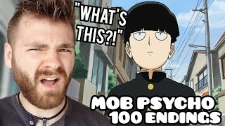 First Time Reacting to quotMOB PSYCHO 100 Endings 13quot  New Anime Fan [upl. by Drofliw67]