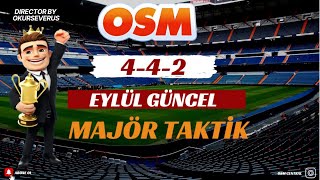 OSM 2024 EYLÜL GÜNCEL 442 MAJÖR TAKTİK  ONLINE SOCCER MANAGER NEW TACTIC 2024 [upl. by Nirrat]