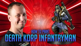 How to Paint a Death Korps of Krieg Infantryman for 40K [upl. by Eylsel]