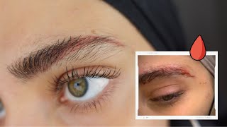 SOURCILS ROSE ET DETATOUAGE 🥵 latelier du sourcil je vous déteste [upl. by Violante]