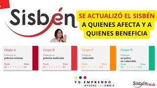 Actualización de SISBEN a quienes Beneficia y perjudica Para los SUBSIDIOS Y AYUDAS 2024 [upl. by Nyltyak]