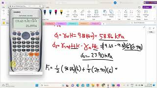 SAMPLE PROBLEM 2  LATERAL EARTH PRESSURE USING RANKINES THEORY by Marga Antoinette [upl. by Markiv24]