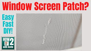 How to Repair a Window Screen  Fast and Easy DIY Fix [upl. by Toiboid]