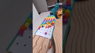 marble Run Race ASMR 103 Wooden Wave Course Colorful Marbles marblerun marblerunrace asmr [upl. by Ardine51]