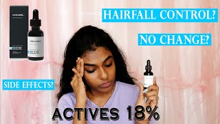 💉Minimalist Hair Growth Actives 18  Hair regrowth possible  Hairfall serum  My first impression [upl. by Torrin]