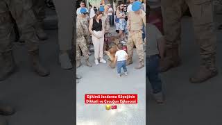 Jandarma Eğitimli Köpeğin Dikkati ve Bebeğin Eğlencesi 😂 [upl. by Danaher]