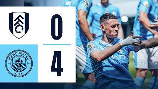 Fulham vs Man City HIGHLIGHTS amp ALL GOALS 04 English Premier League [upl. by Leon]