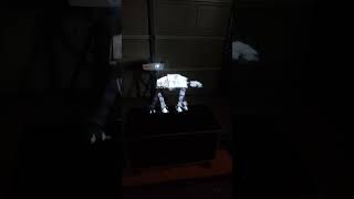 STAR WARS Imperial Walker ATAT Hologram Projected On A Fog Machine [upl. by Betthezel852]