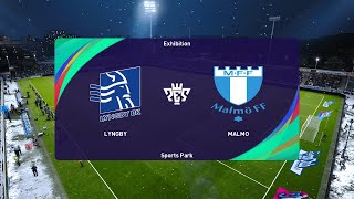 Lyngby vs Malmö FF 28062024 Club Friendlies PES 2021 [upl. by Eleinad]