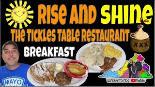 Breakfast at The Tickles Table Owned by Moonshiner Tickle amp Wife Carol  Ringgold VA moonshine [upl. by Dix736]