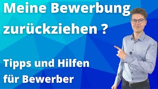 Bewerbung zurückziehen So machst du es richtig  Fair und professionell [upl. by Renee]