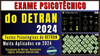 Exame psicotécnico DETRAN 2024 teste psicotécnico DETRAN 2024 Psicotécnico DETRAN 2024 Psicoteste [upl. by Aenyl868]