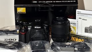 Nikon D90 VR Kit Unboxing amp Review [upl. by Harte861]