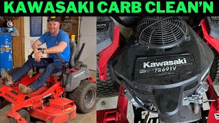 Kawasaki Carburetor Cleaning FR691V [upl. by Wolsky]