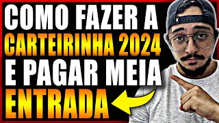 Tutorial Fazendo a Carteirinha de Estudante 2024 Atualizado [upl. by Yeclehc]