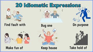 Lesson 100 Common Idiomatic Phrases with meaning and examples idiomaticexpressions [upl. by Mcnamara]