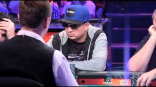 JC Tran On Day 6 2013 World Series of Poker Main Event [upl. by Asiaj]