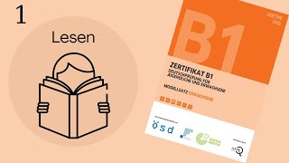 GoetheZertifikat B1  Lesen mit Lösungen  1 [upl. by Pearlstein]