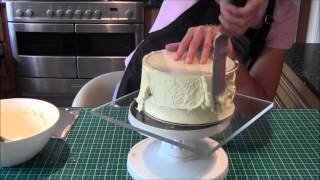 How to ganache a cake using the upside down method by Lets Eat Cake [upl. by Hsina]