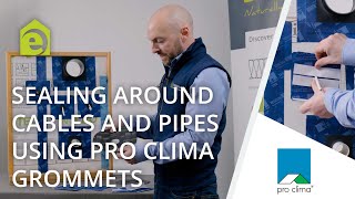 Using Pro Clima Grommets To Airtight Seal Around Pipes and Cables [upl. by Einobe]