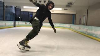 IceSkating SlowMo Tricks Basic Russ Do it Myself [upl. by Kohler]