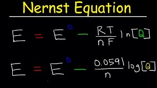 Nernst Equation Explained Electrochemistry Example Problems pH Chemistry Galvanic Cell [upl. by Conard977]