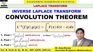 Convolution Theorem Laplace Transforms  Convolution Theorem Examples  Inverse Laplace Transform [upl. by Yssej72]