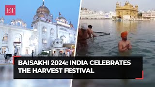 Baisakhi 2024 Devotees offer prayers on the auspicious day visuals from across India [upl. by Ominoreg796]