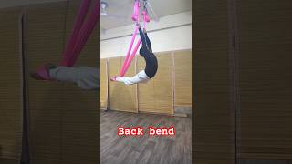 Aerial yoga New Flow  Aerial yoga half moon pose  Noida classes for aerial yoga [upl. by Anaderol729]