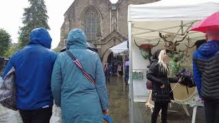 4KWalking tour of Abergavenny Food festival 2023  part 2 Isang major event dito sa aming town [upl. by Amees]