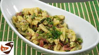 Pasta con asparagi selvatici e speck – Facile e gustosa – Primi piatti [upl. by Clough]