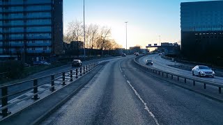 Driving in Manchester Mayfield Park to Sale [upl. by Htiduy926]