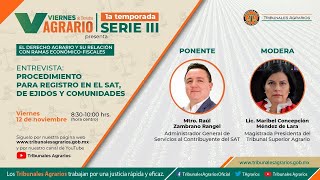 121121 VDA Procedimiento para registro en el SAT de ejidos y comunidades [upl. by Irpac]