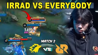 FIRST TIME LIAT IRRAD JUNGLER RRQ VS ONIC GILA SEJAGO INI SI IRRAD [upl. by Olegna]