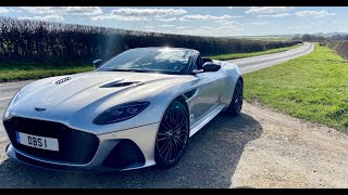 New Aston Martin DBS Superleggera Volante Astons 211mph softtop [upl. by Riaj]